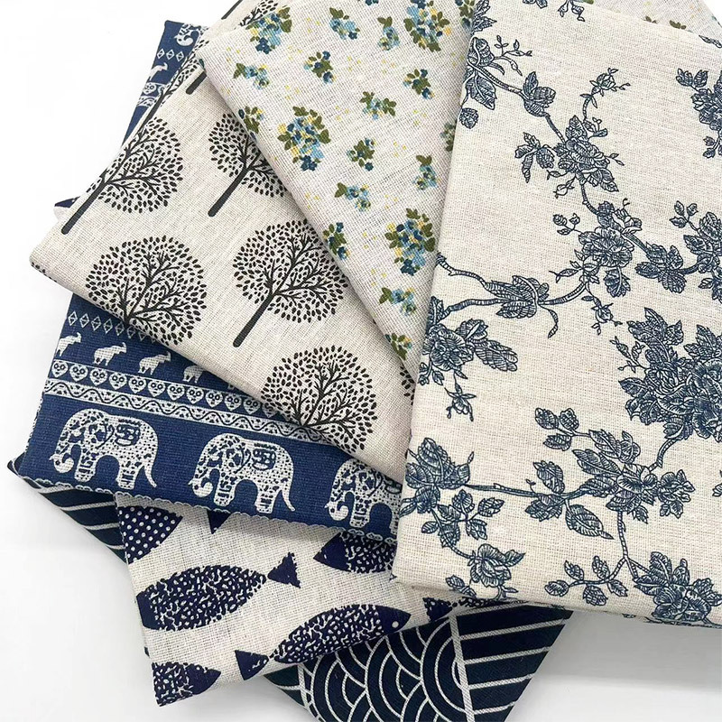 Home Textile - Tessuto in Misto Cotone e Lino