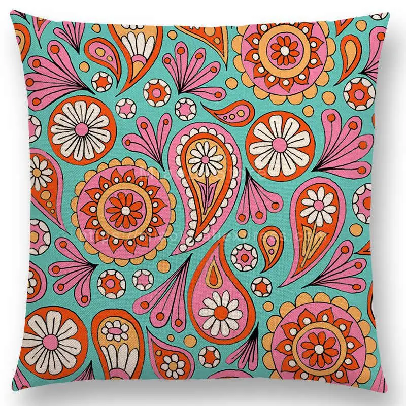 Sunrise Home Textiles & Apparel - Arrivi Fodera per cuscino Boho Colorata