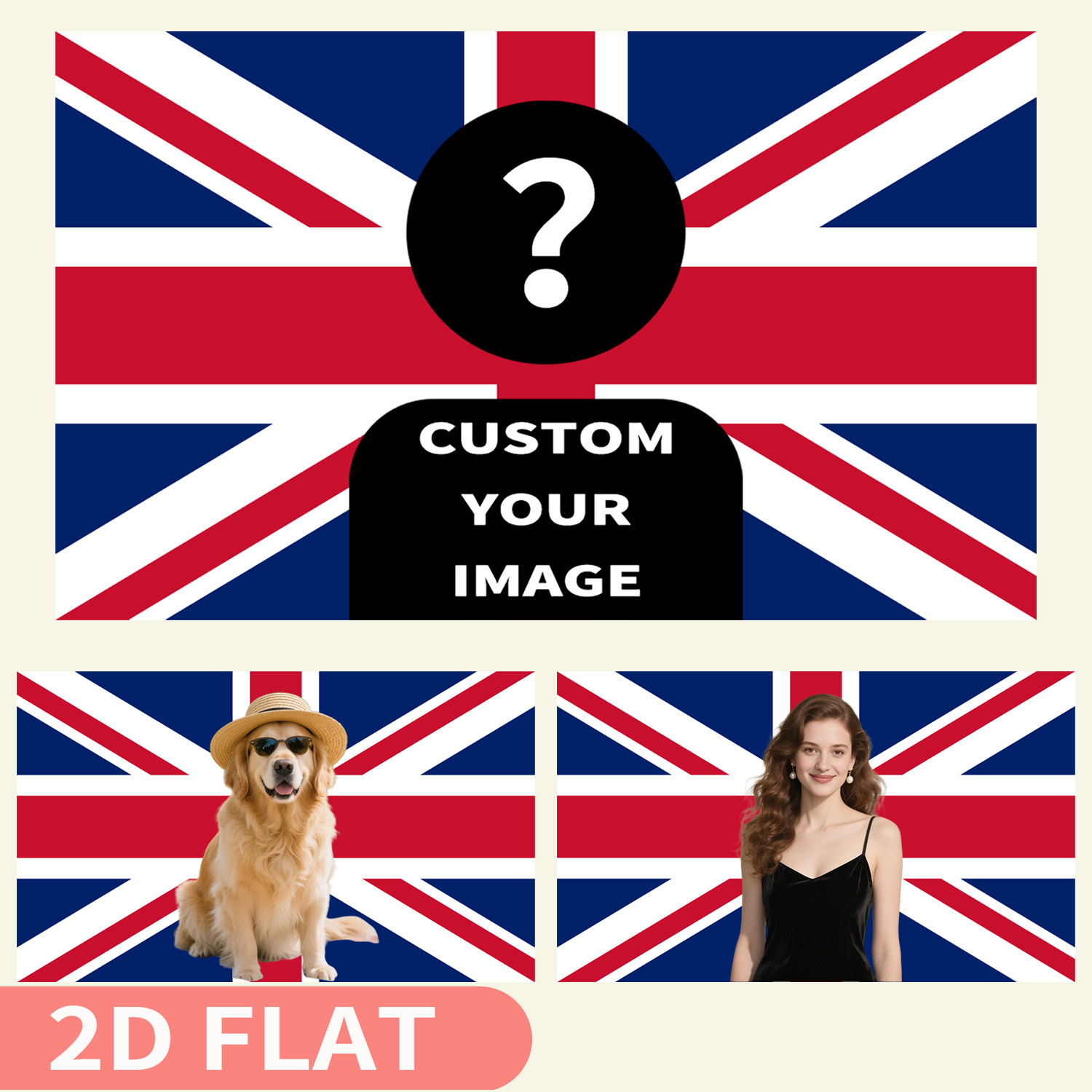 1 pezzo 2D FLAT Personalizza l - Home Textiles Uk recensione e prezzo