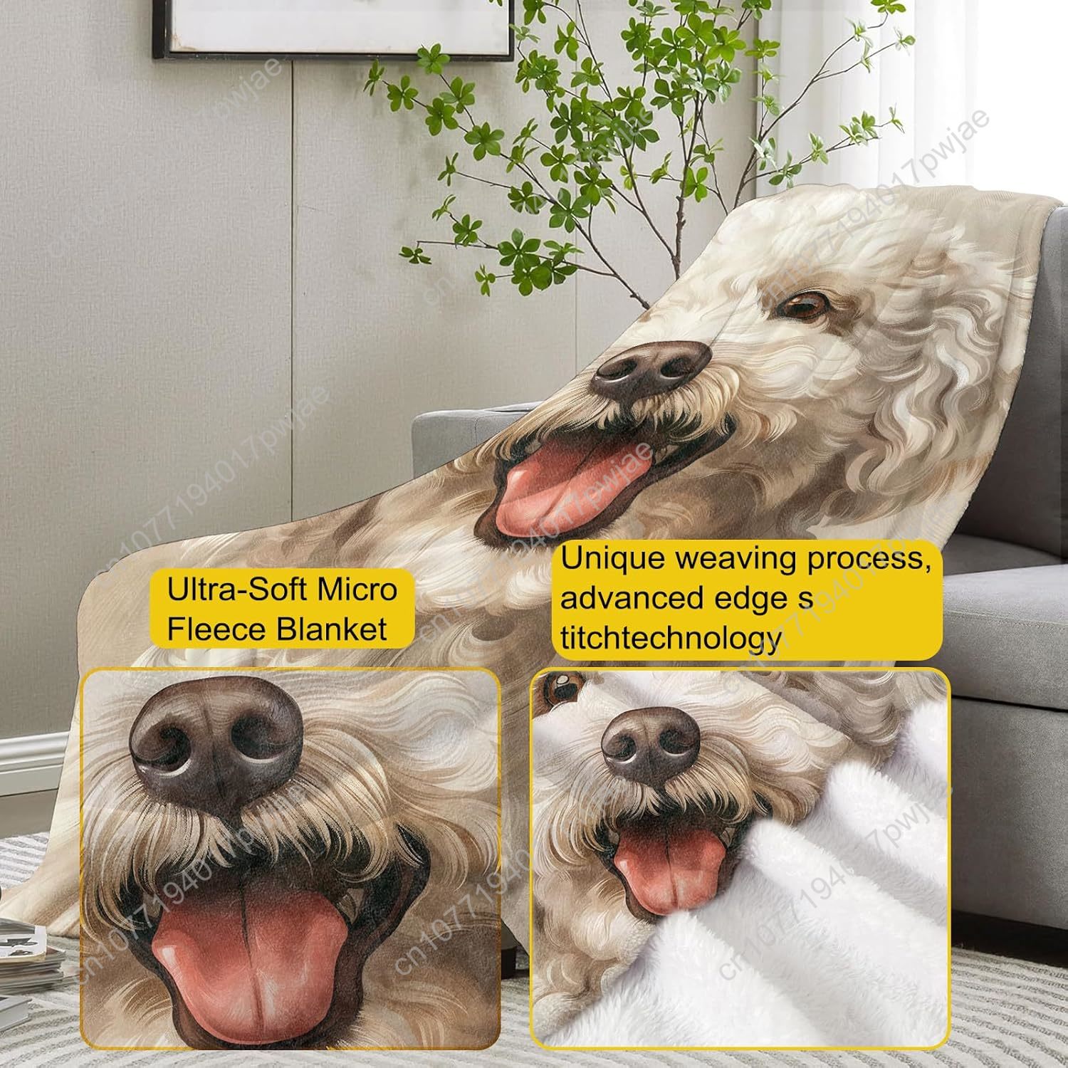 Coperta con ritratto di barbon - Home Textile recensione e prezzo